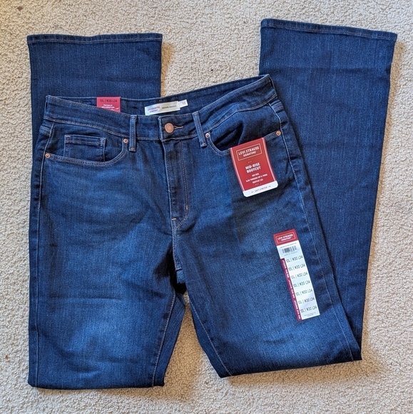 New with Tags Levi Strauss Signature Mid Rise Bootcut Size 10 - Picture 1 of 9